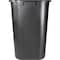 Sparco Wastebasket, Rectangular, 28 Qrt, 15"x10-1/4"x15", BK SPR02160 - alternate 3